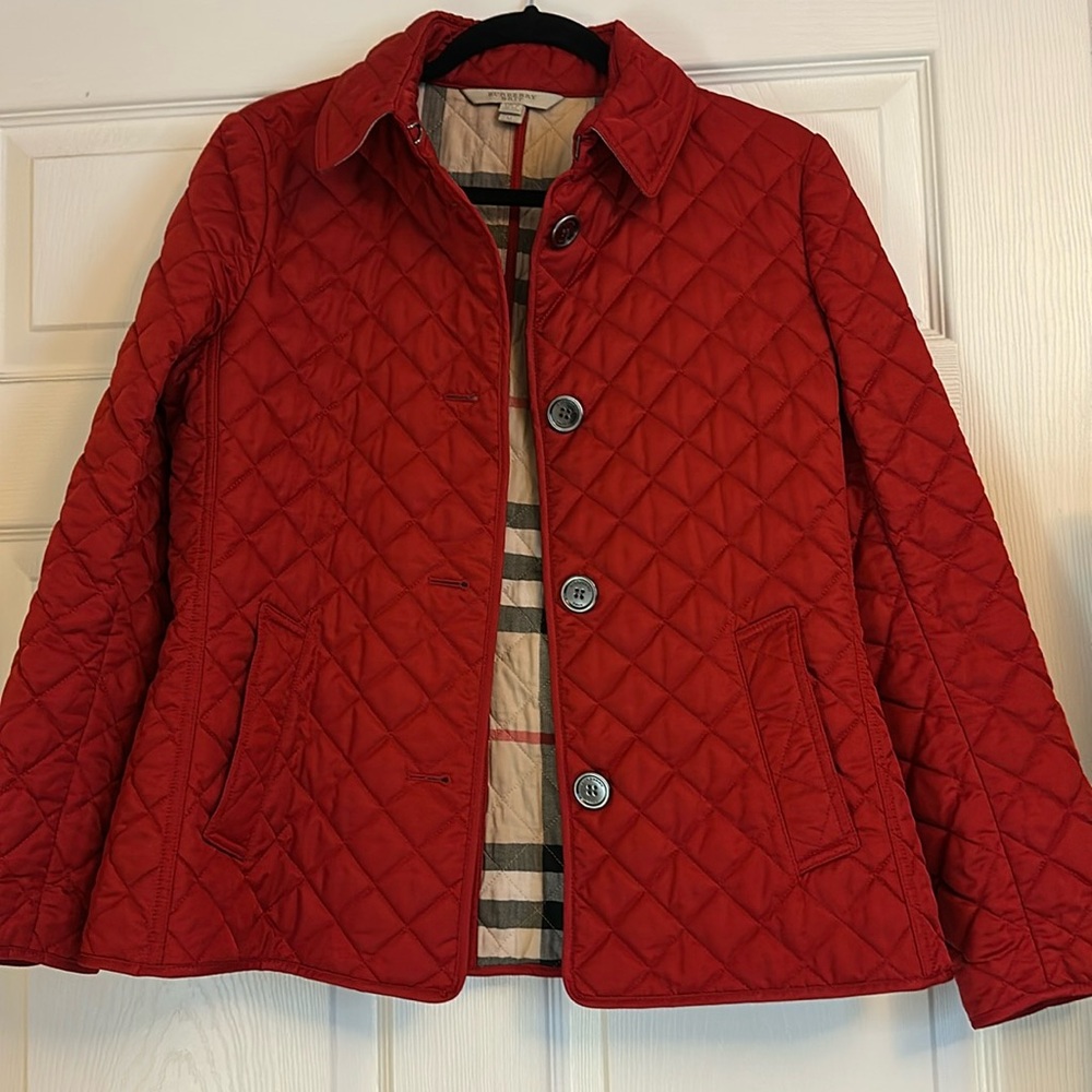 Burberry brit check jacket EUC